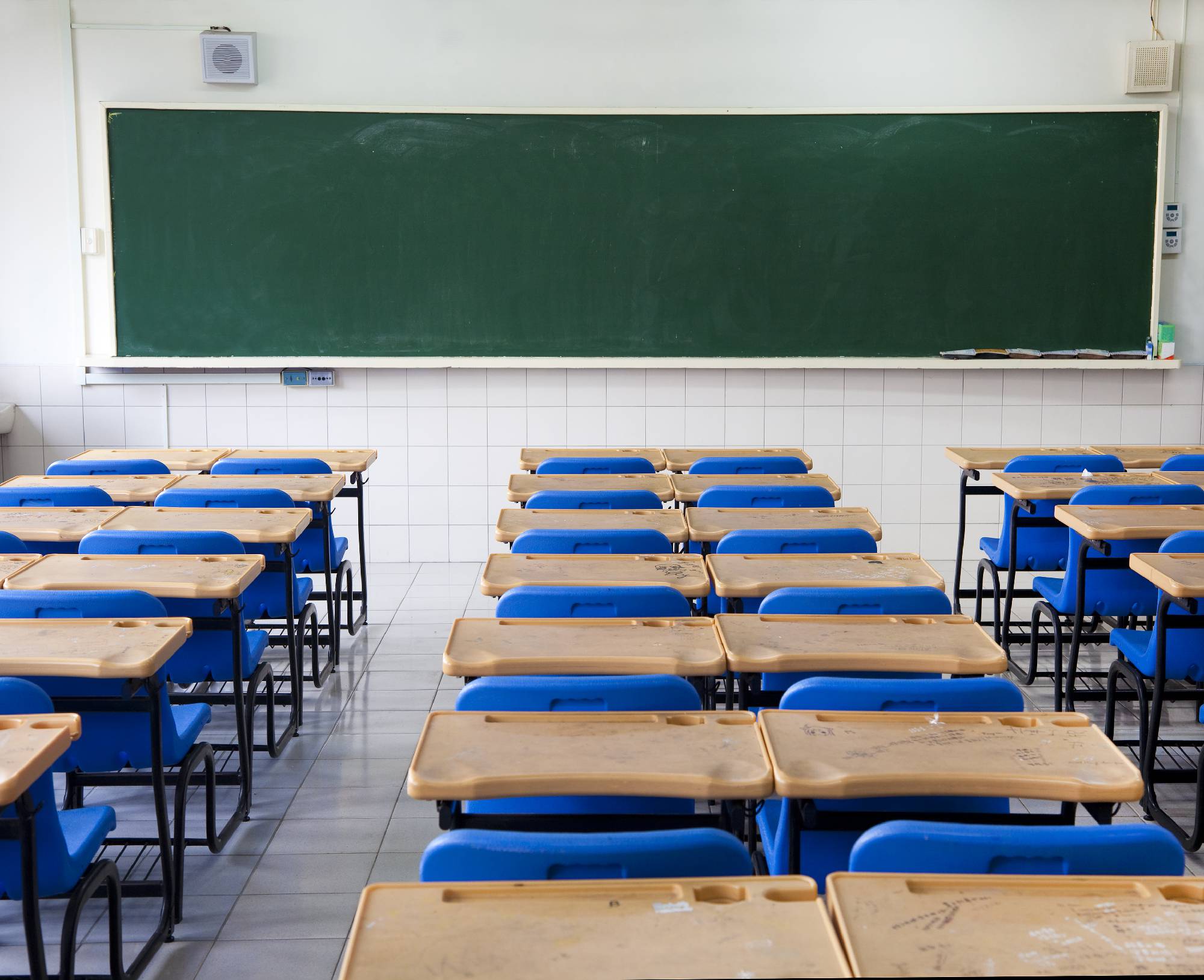 A classroom at Padmawati Convent School
